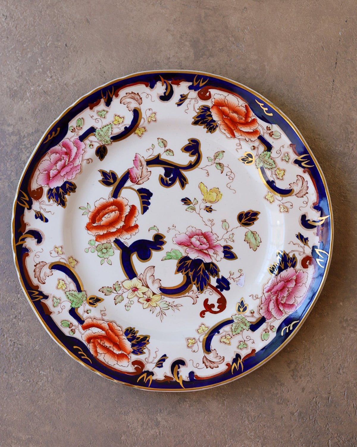 Set di Sei Piatti Mason's "Mandalay", Ironstone a Decoro Mandalay, Prima Metà del Novecento – Anni Sessanta