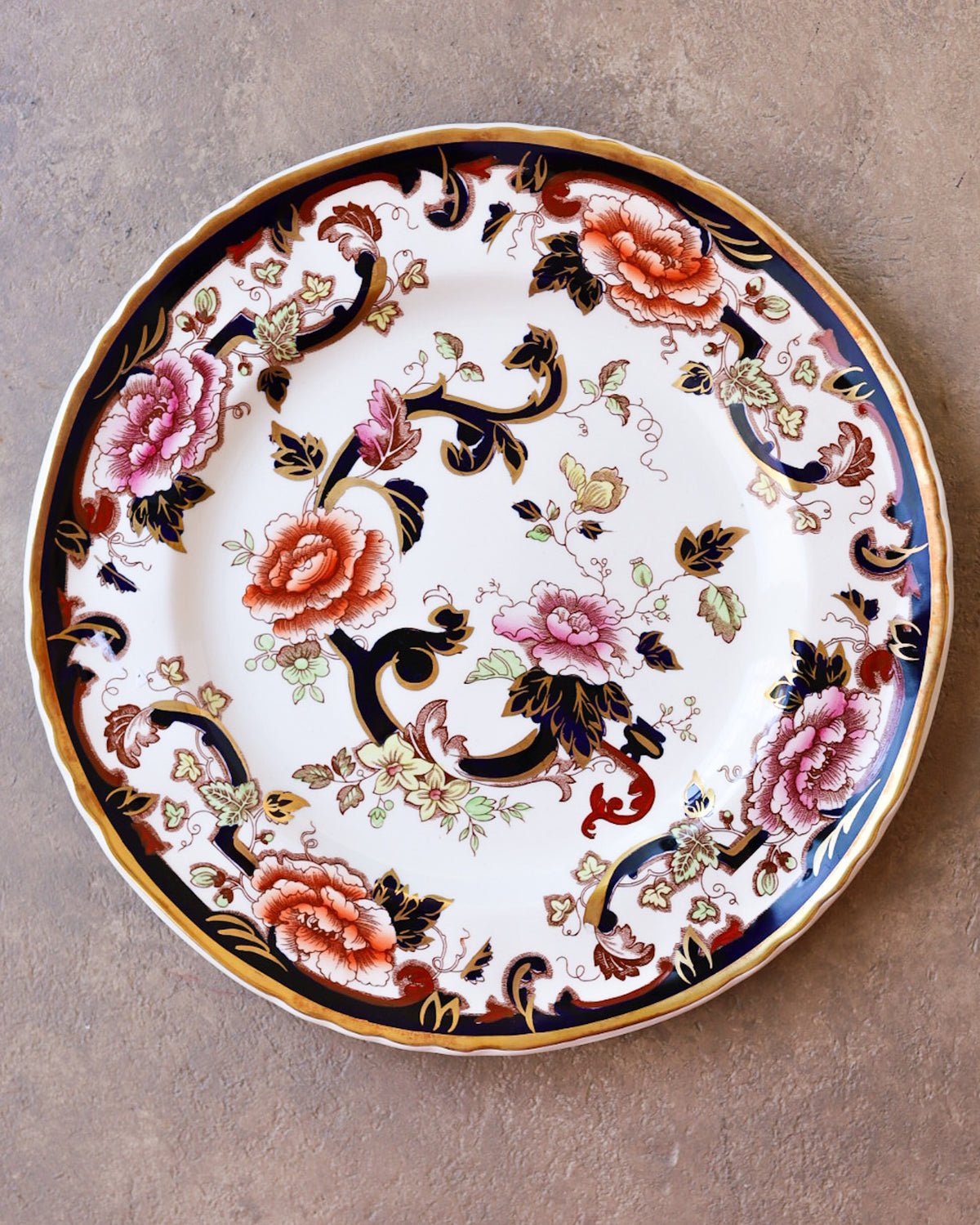 Set di Sei Piatti Mason's "Mandalay", Ironstone a Decoro Mandalay, Prima Metà del Novecento – Anni Sessanta