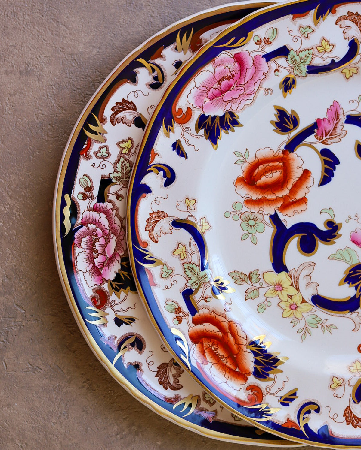 Set di Sei Piatti Mason's "Mandalay", Ironstone a Decoro Mandalay, Prima Metà del Novecento – Anni Sessanta