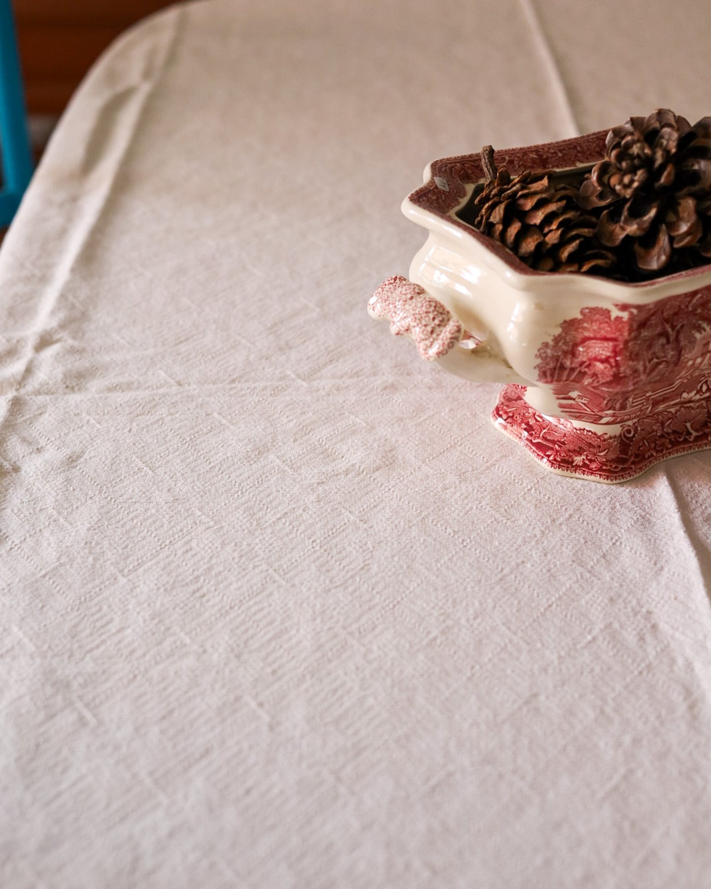 Tovaglia da cucina con 24 tovaglioli tessuta a mano