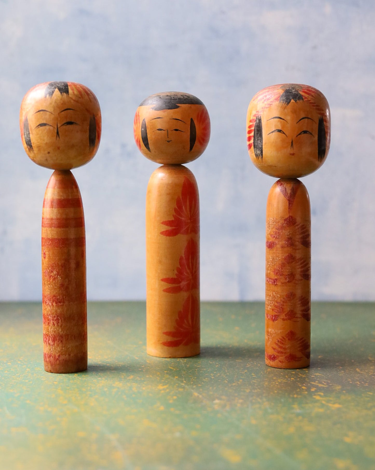 Kokeshi dolls piccole originali giapponesi