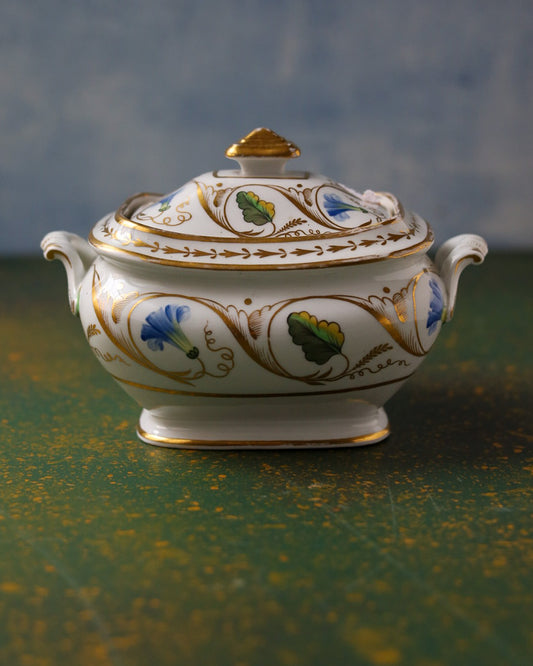 Sucrier inglese con fiori blu primi 800