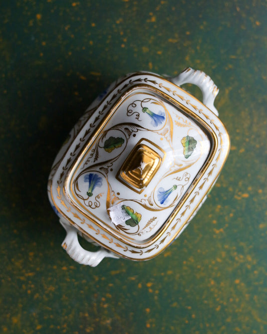 Sucrier inglese con fiori blu primi 800