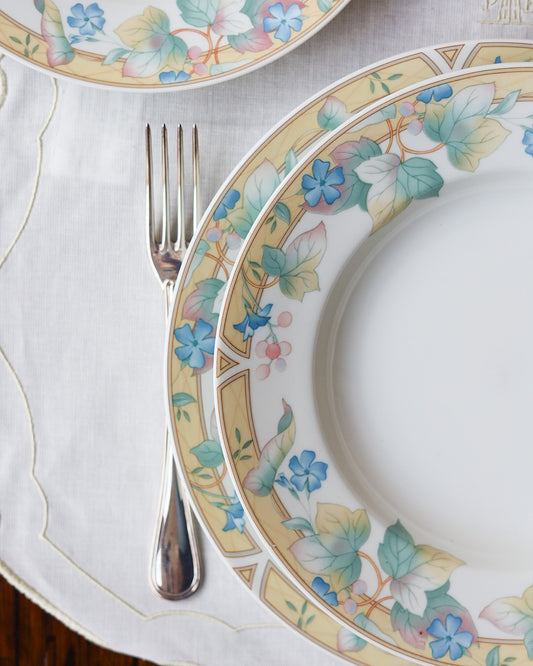 Servizio di piatti da 12 completo Richard Ginori Impero decoro con fiori pastello