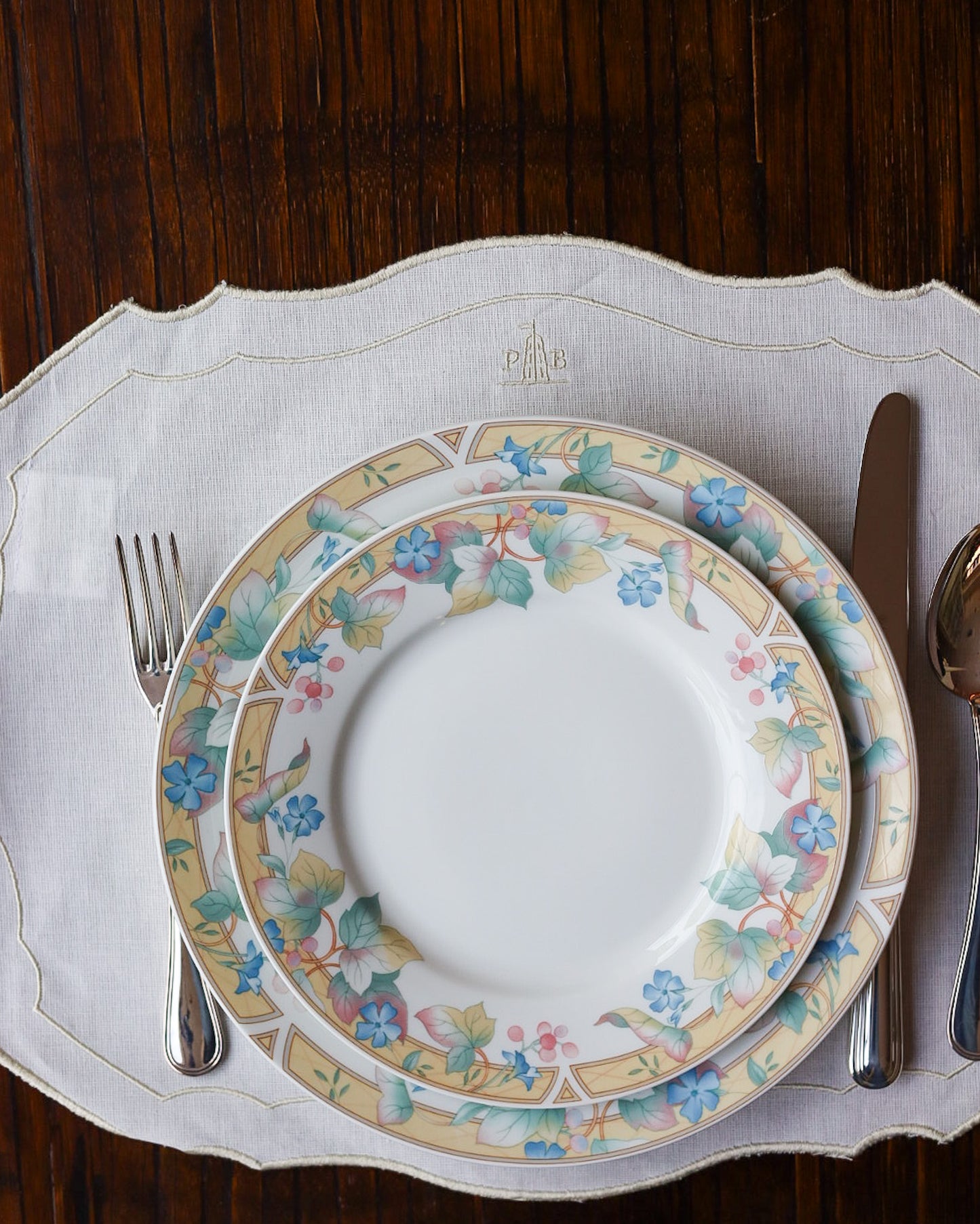 Servizio di piatti da 12 completo Richard Ginori Impero decoro con fiori pastello