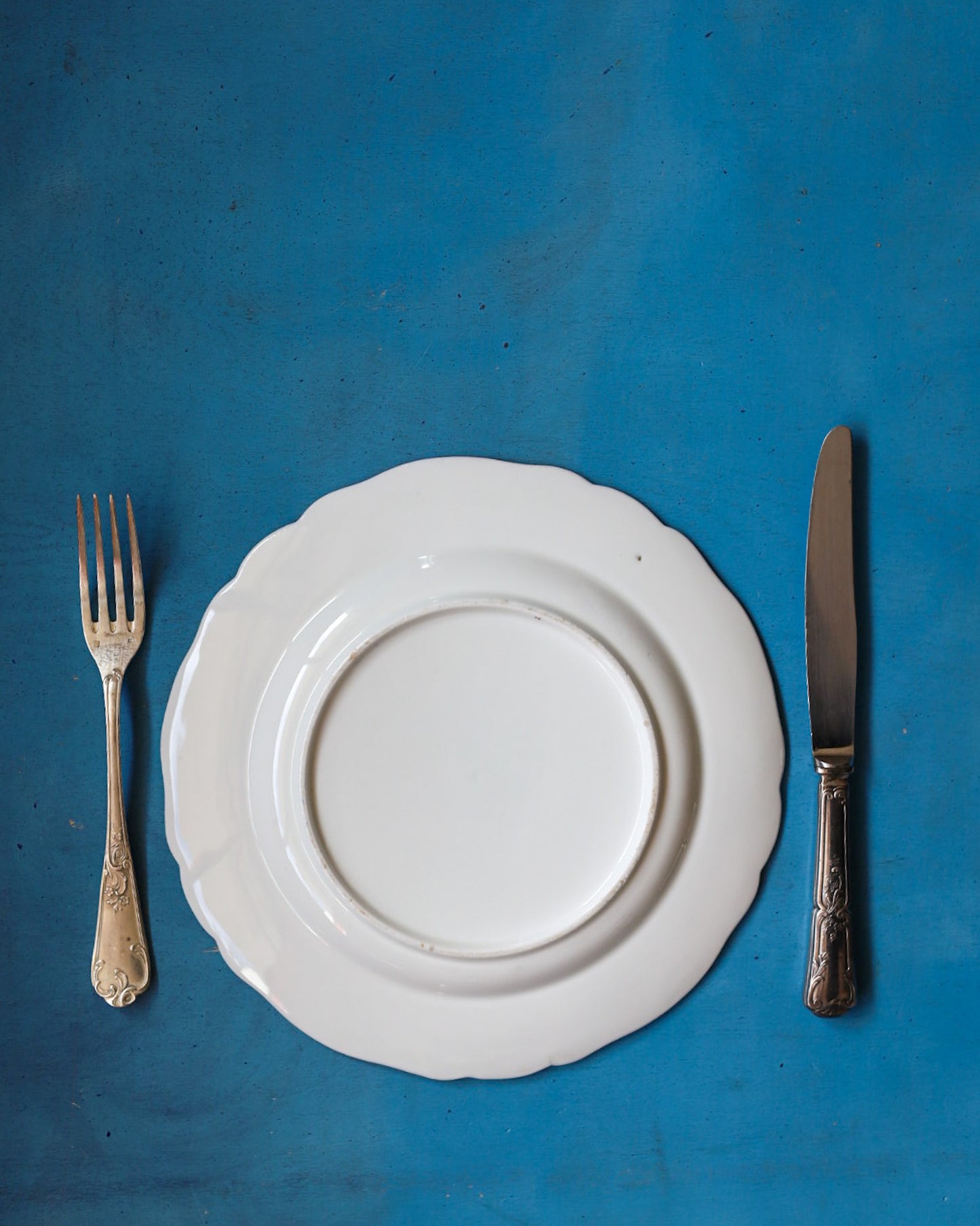 Set 4 piatti porcellana inglese dipinti a mano