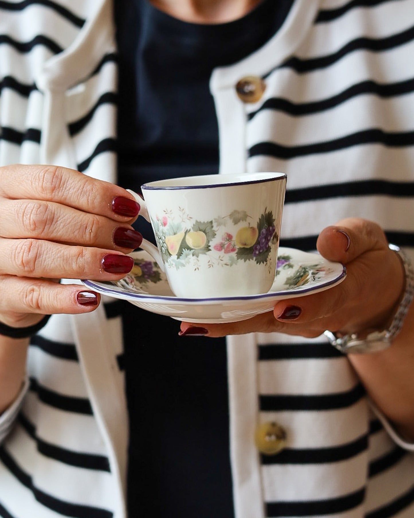 set da caffè in porcellana Royal Doulton decoro ravenna 12 pezzi