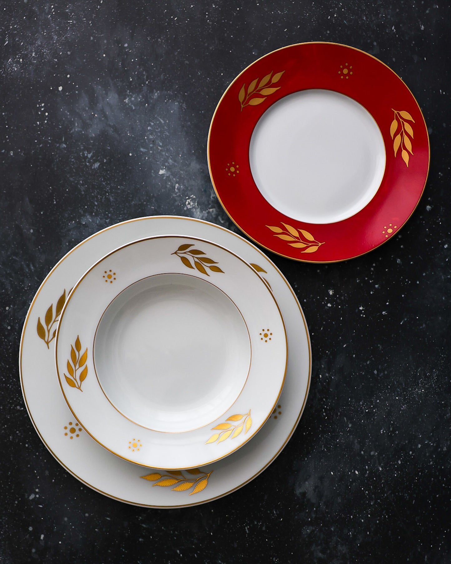 Servizio piatti completo da 12 Limoges coque