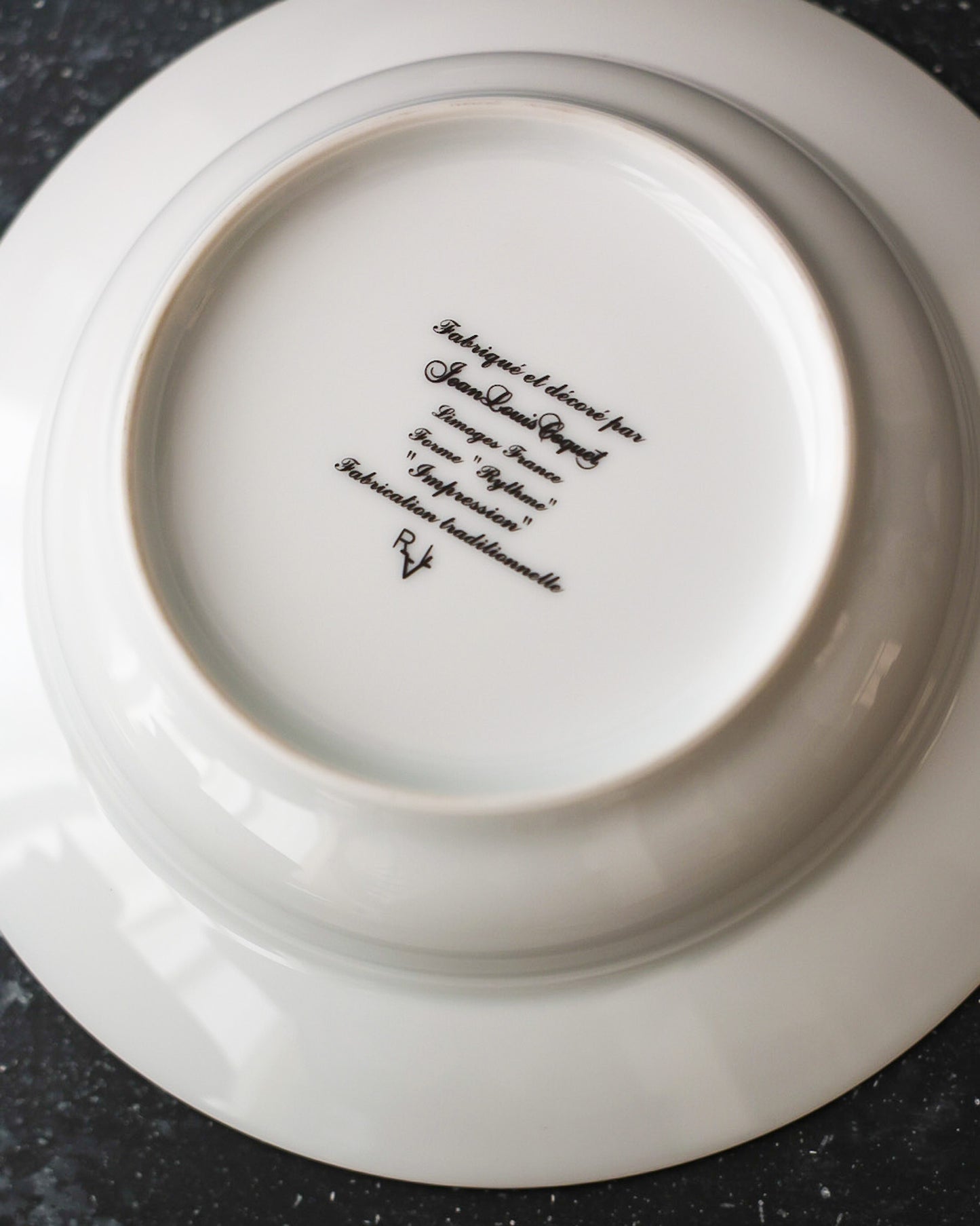 Servizio piatti completo da 12 Limoges coque