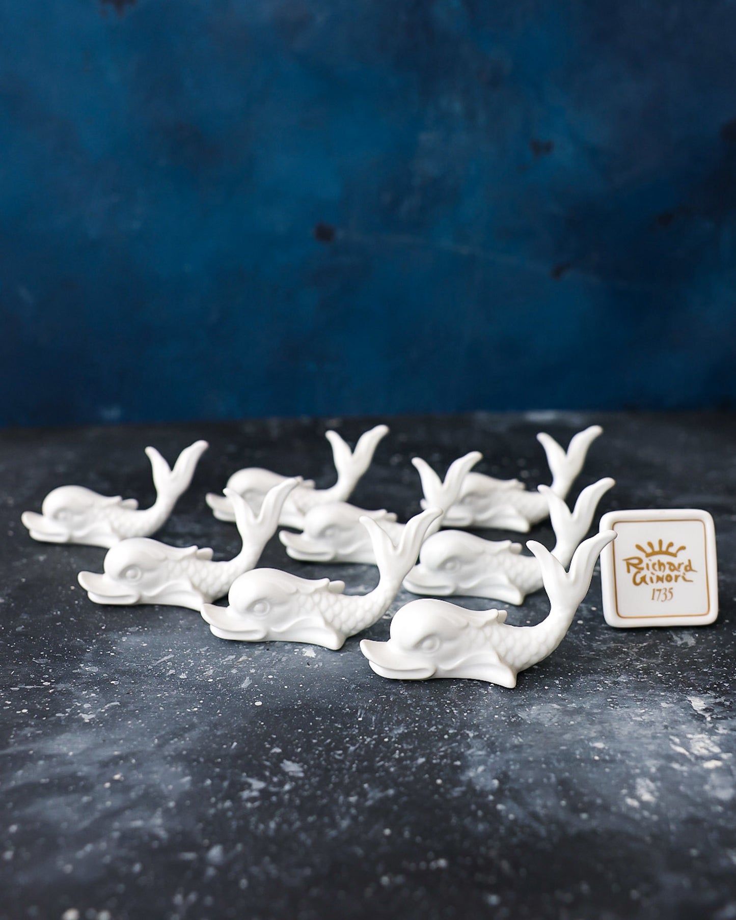 set poggiaposate porcellana Ginori a pesce