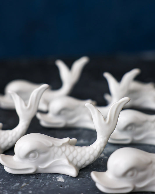 set poggiaposate porcellana Ginori a pesce