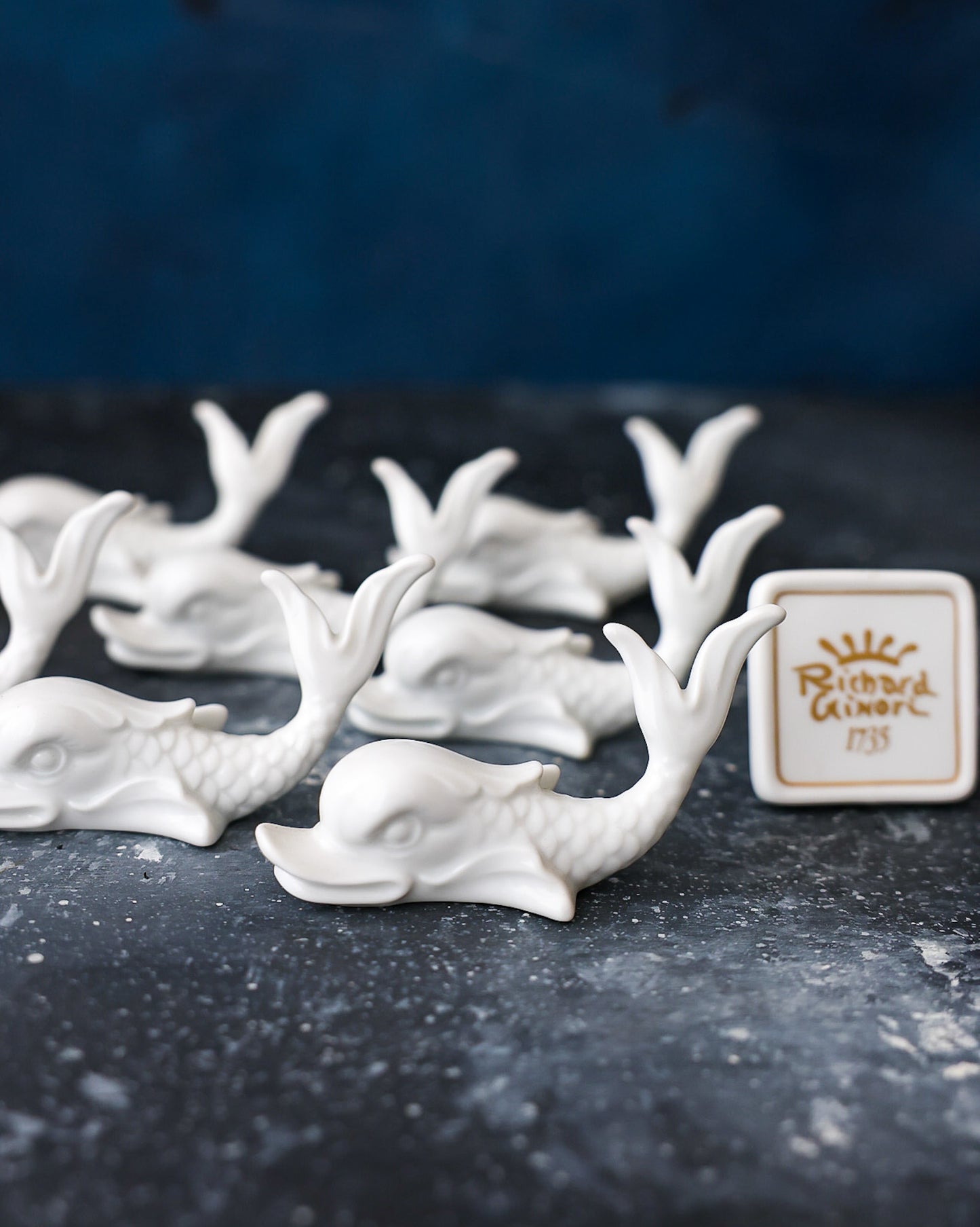 set poggiaposate porcellana Ginori a pesce