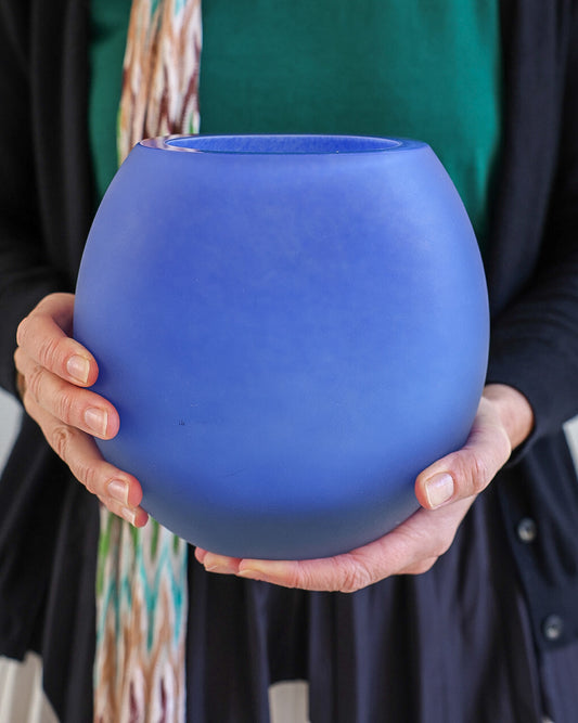 Vaso Barovier e Toso opale azzurro