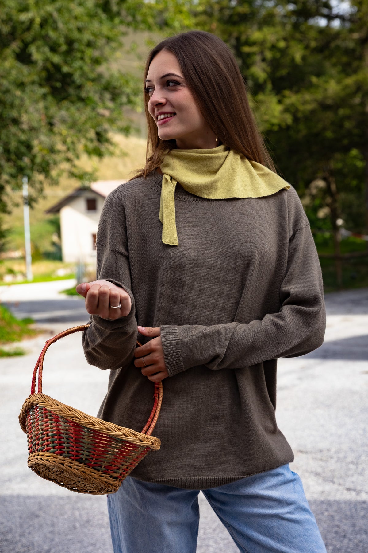 ROSA 22.22 — Maglia girocollo in lana vergine Botto Giuseppe 140s, finezza 7 — Laboratorio artigianale veneto, Made in Italy
