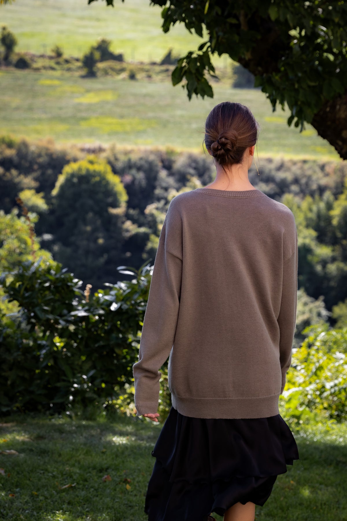 ROSA 22.22 — Maglia girocollo in lana vergine Botto Giuseppe 140s, finezza 7 — Laboratorio artigianale veneto, Made in Italy
