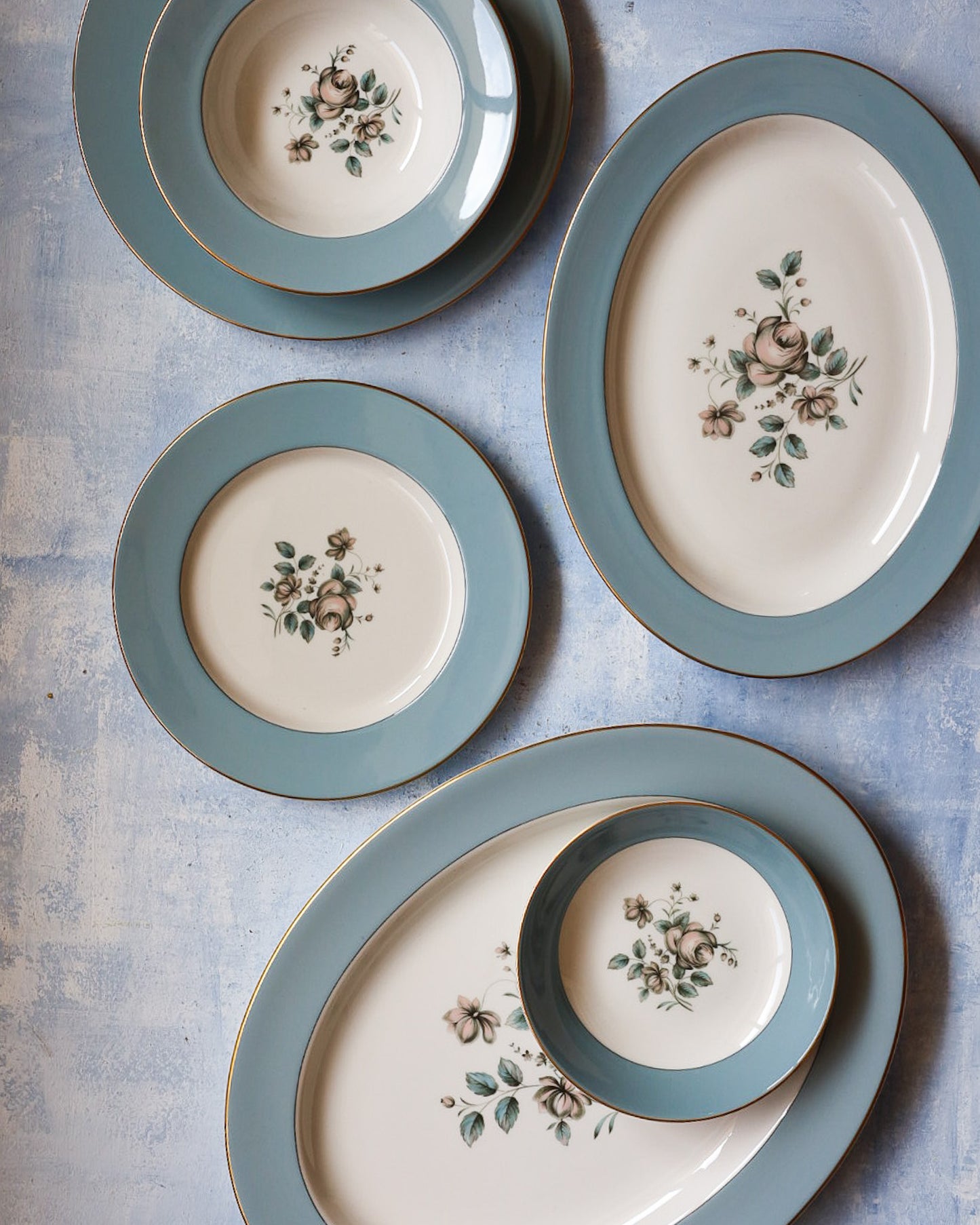 Servizio da 12 porcellana inglese Royal doulton rose elegant