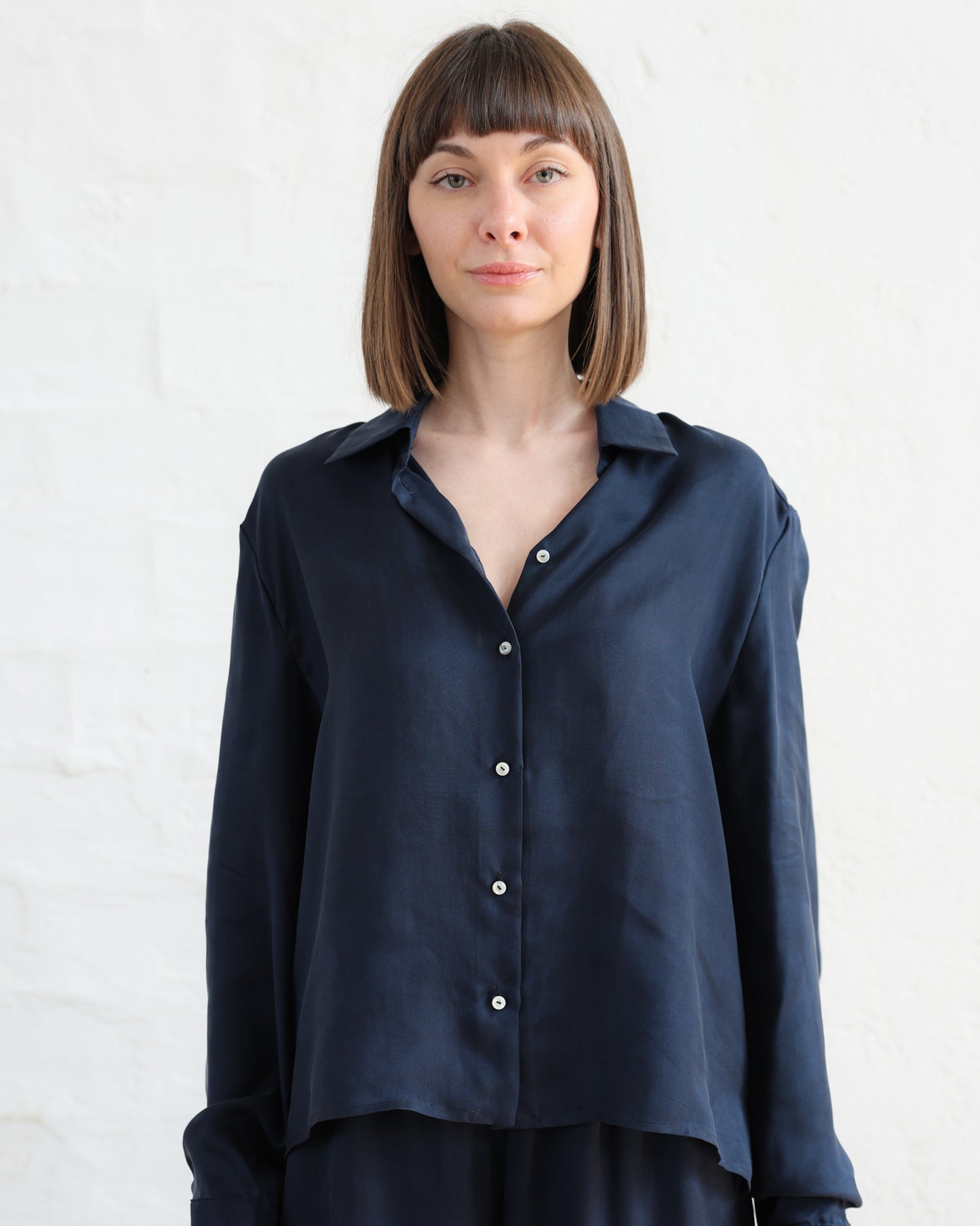 Camicia in Twill di Pura Seta — Manifattura Artigianale Made in Italy