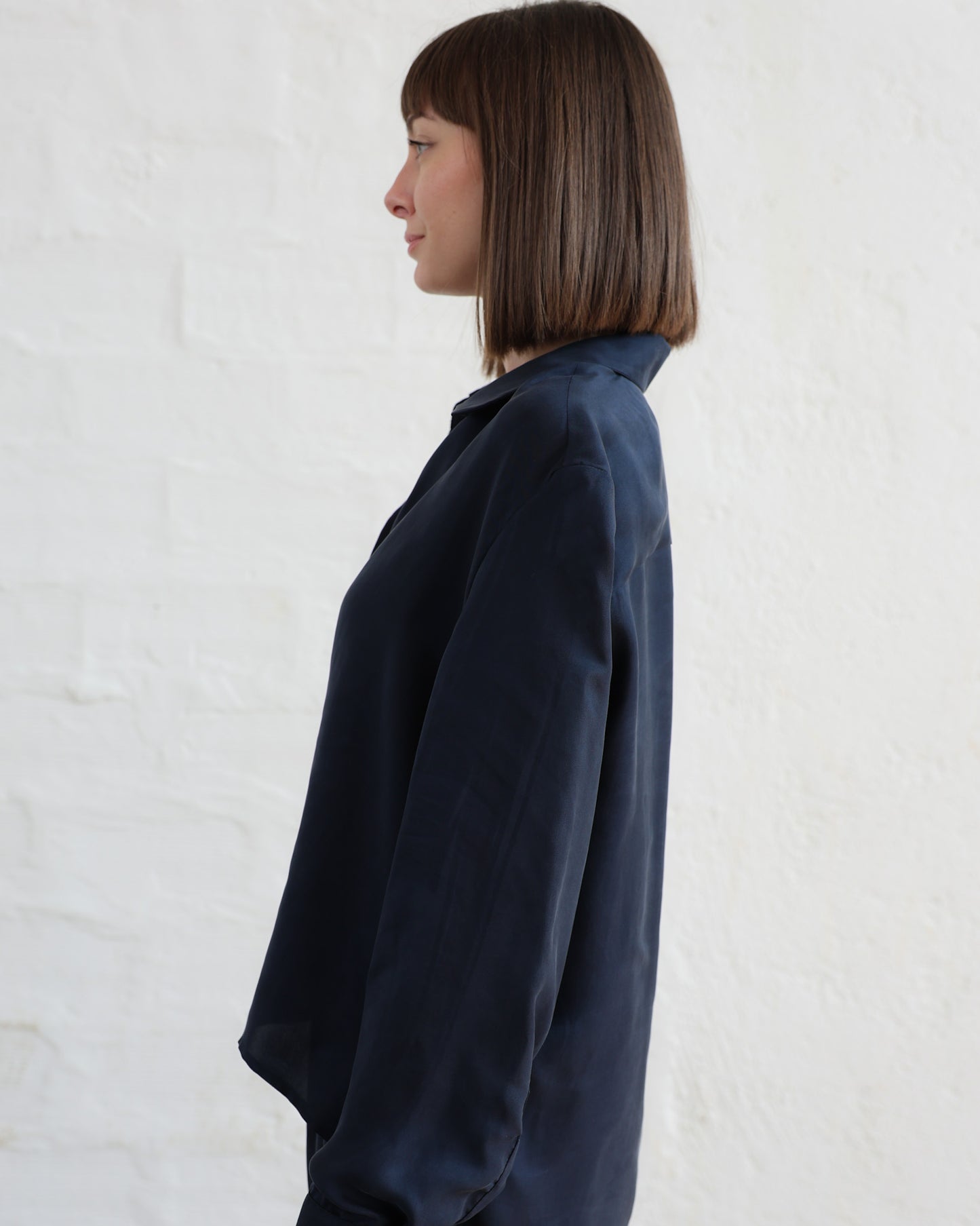 Camicia in Twill di Pura Seta — Manifattura Artigianale Made in Italy