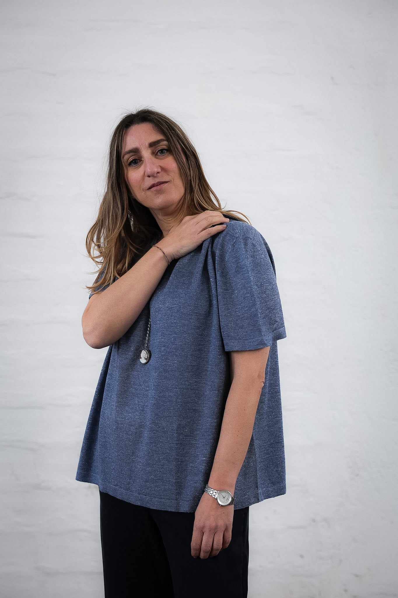 LOVE 23.23 — T-shirt in Lino e Seta Tussah — Maglificio Artigianale Veneto, Made in Italy