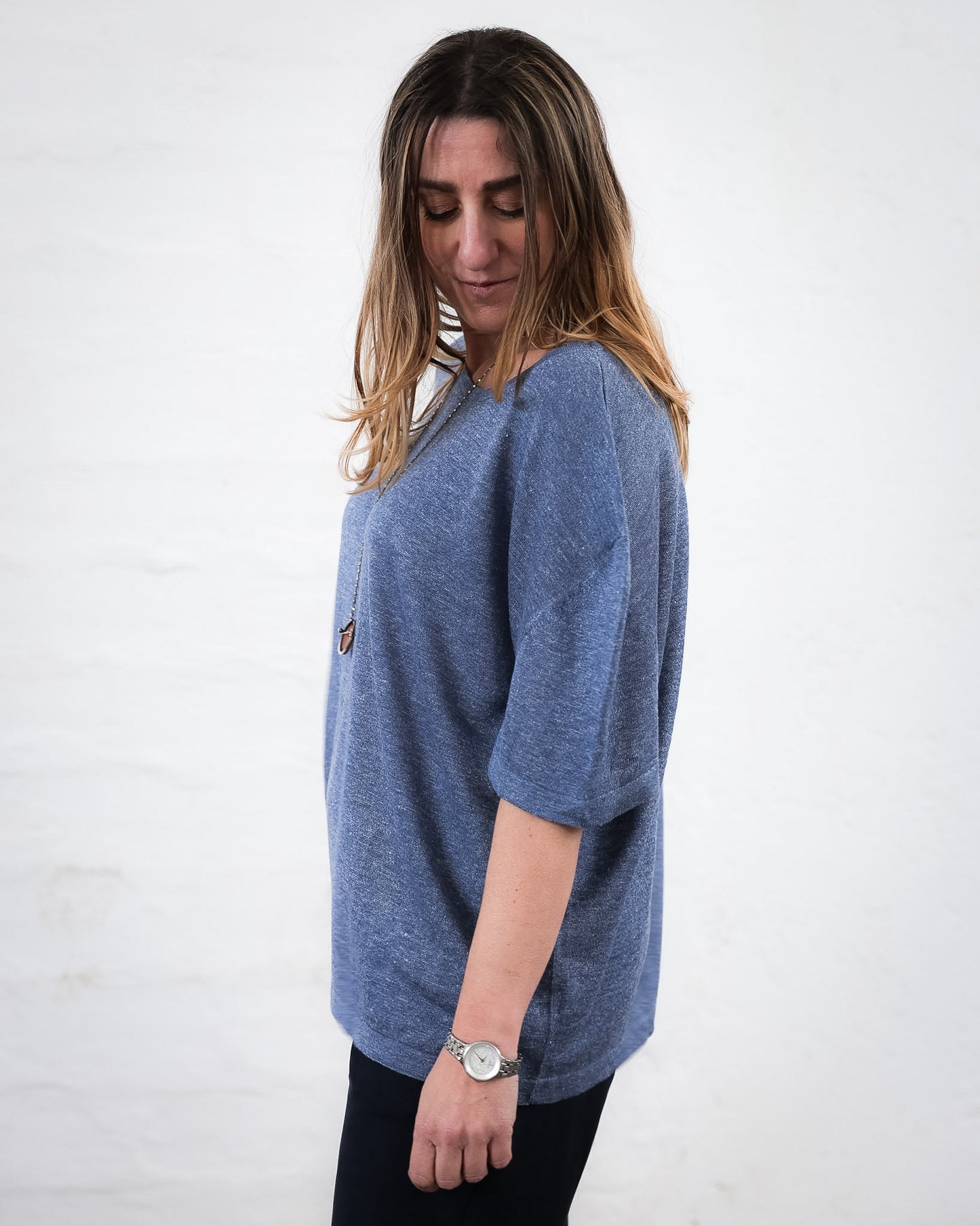LOVE 23.23 — T-shirt in Lino e Seta Tussah — Maglificio Artigianale Veneto, Made in Italy