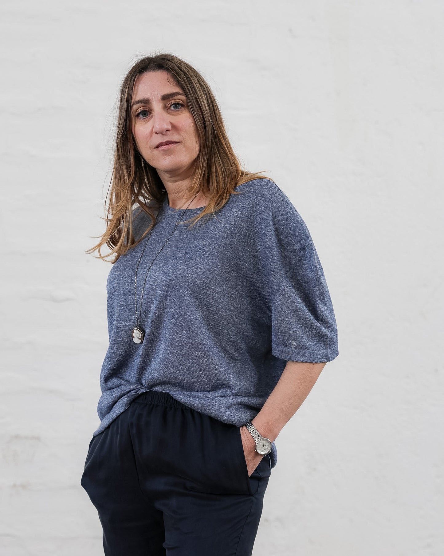 LOVE 23.23 — T-shirt in Lino e Seta Tussah — Maglificio Artigianale Veneto, Made in Italy