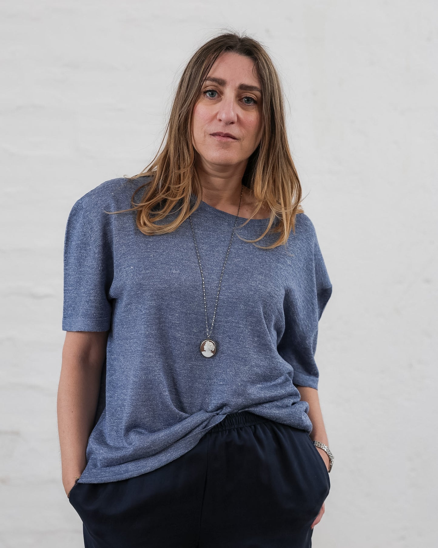 LOVE 23.23 — T-shirt in Lino e Seta Tussah — Maglificio Artigianale Veneto, Made in Italy