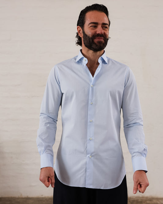 Camicia da Uomo in Cotone Sea Island — Manifattura Sartoriale Made in Italy
