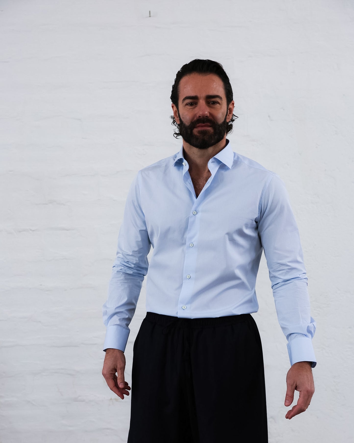 Camicia da Uomo in Cotone Sea Island — Manifattura Sartoriale Made in Italy