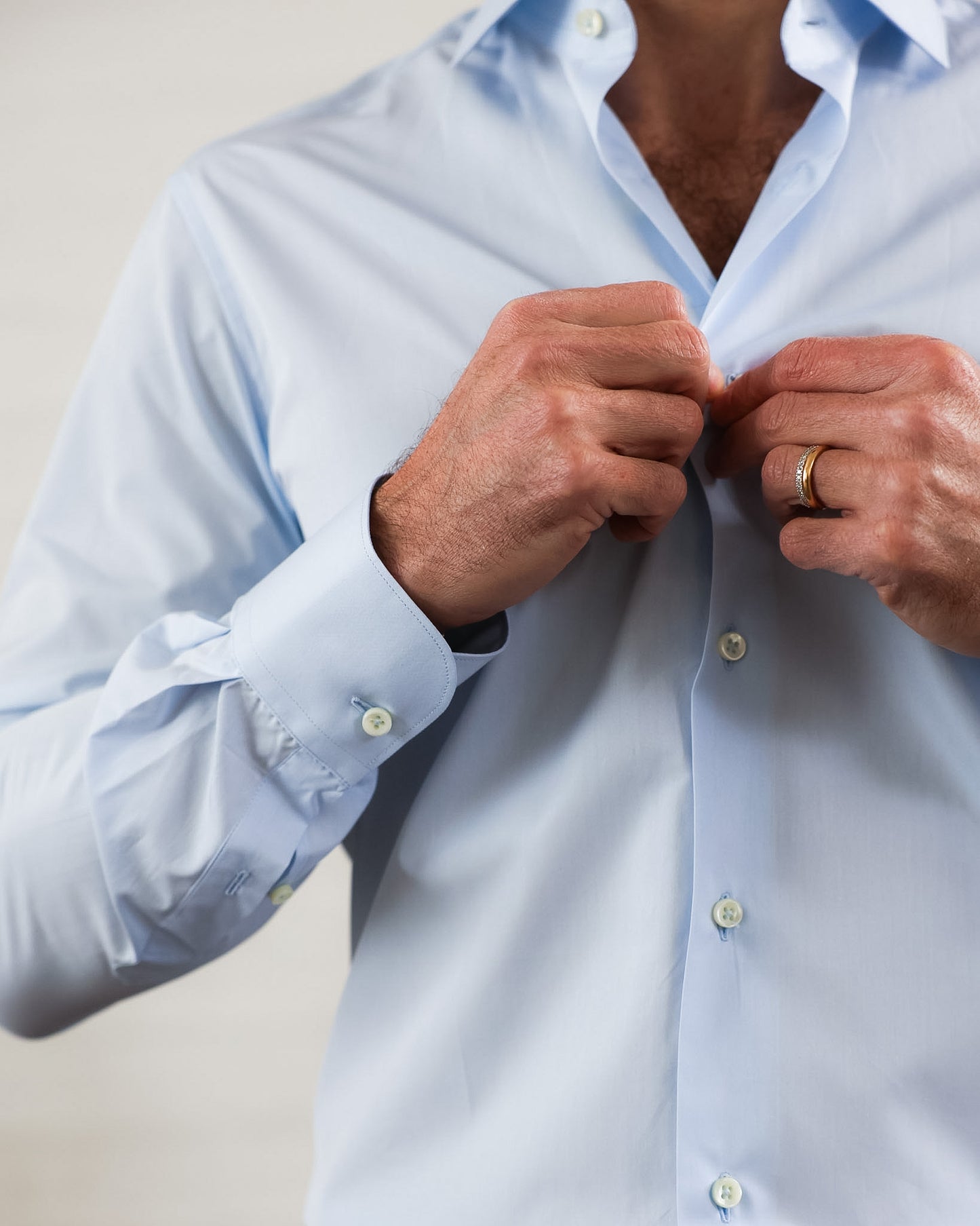 Camicia da Uomo in Cotone Sea Island — Manifattura Sartoriale Made in Italy