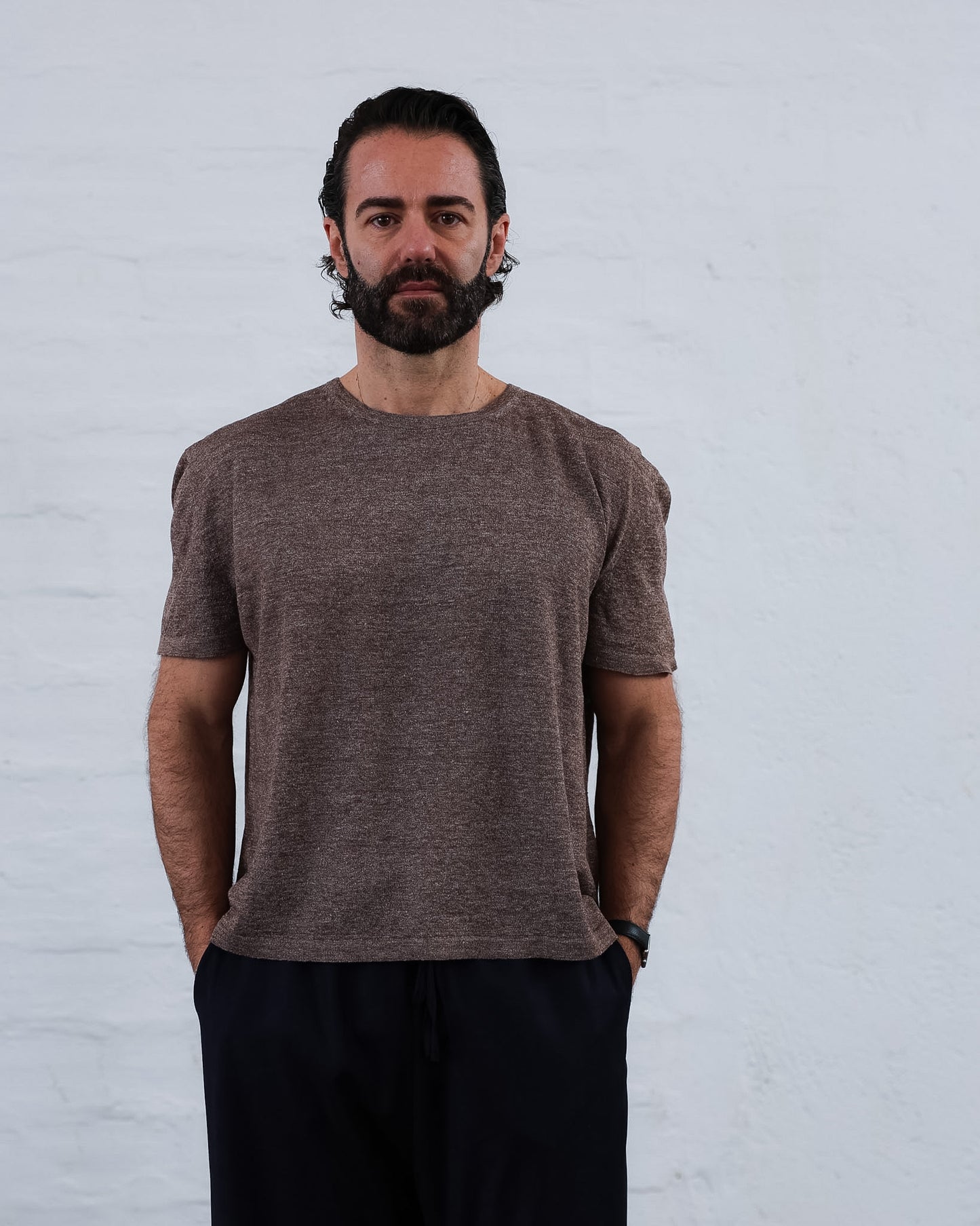 LOVE 23.23 — T-shirt in Lino e Seta Tussah — Maglificio Artigianale Veneto, Made in Italy