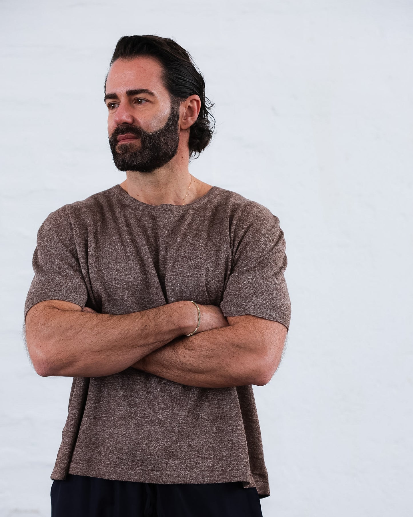 LOVE 23.23 — T-shirt in Lino e Seta Tussah — Maglificio Artigianale Veneto, Made in Italy