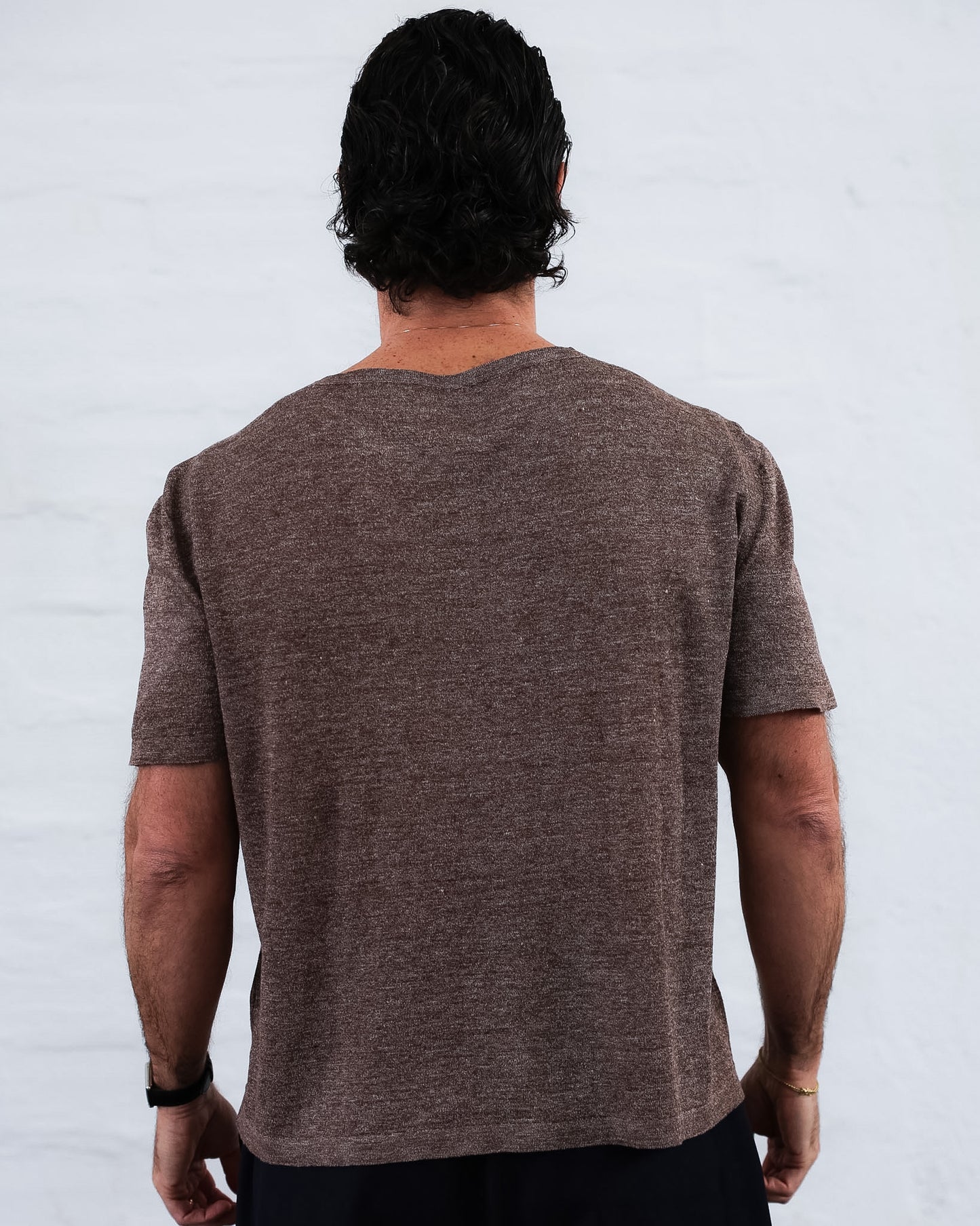 LOVE 23.23 — T-shirt in Lino e Seta Tussah — Maglificio Artigianale Veneto, Made in Italy