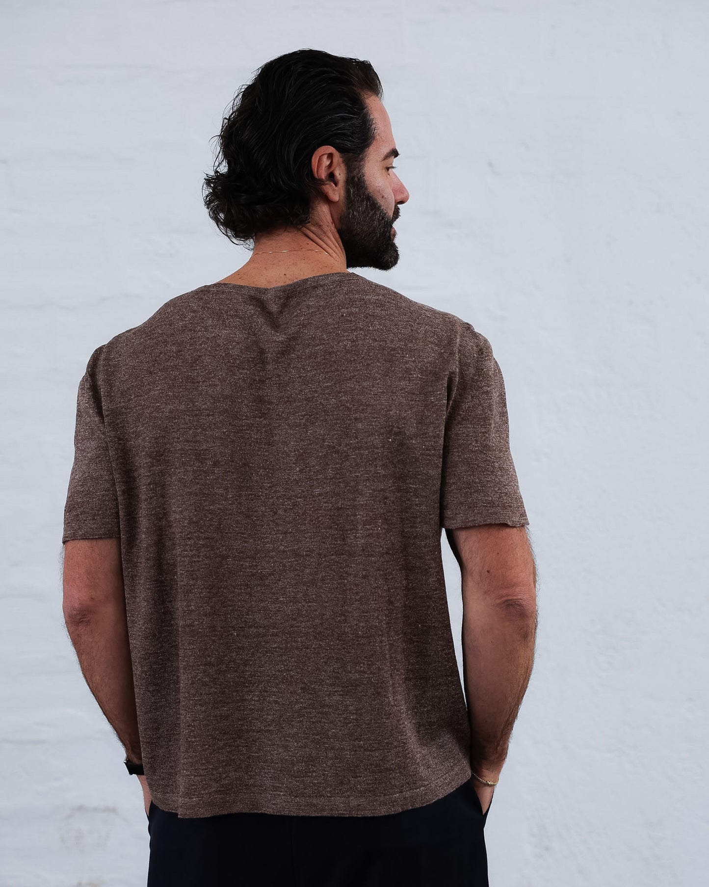 LOVE 23.23 — T-shirt in Lino e Seta Tussah — Maglificio Artigianale Veneto, Made in Italy