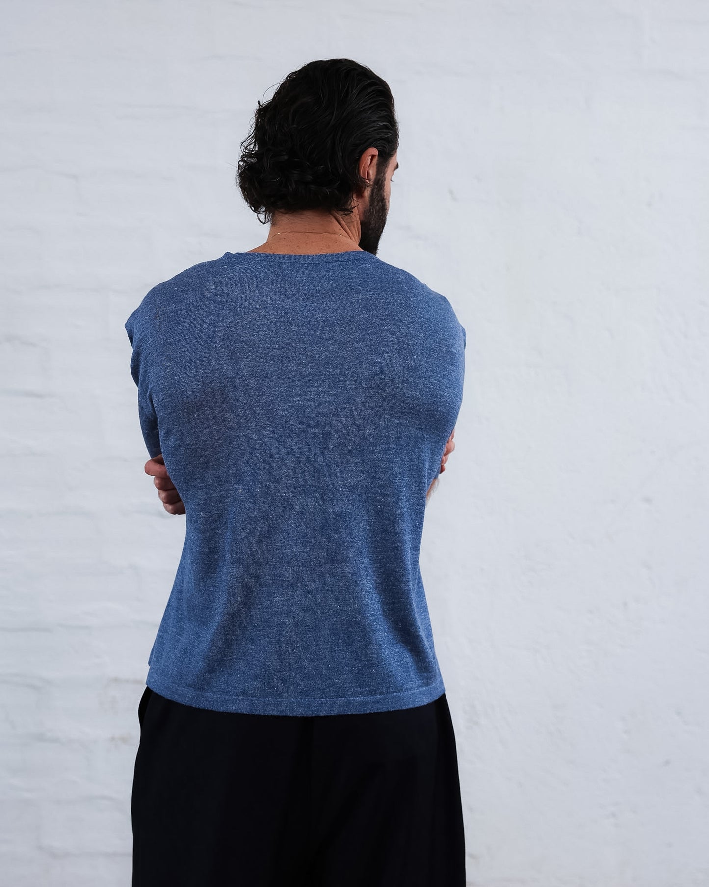 LOVE 23.23 — T-shirt in Lino e Seta Tussah — Maglificio Artigianale Veneto, Made in Italy