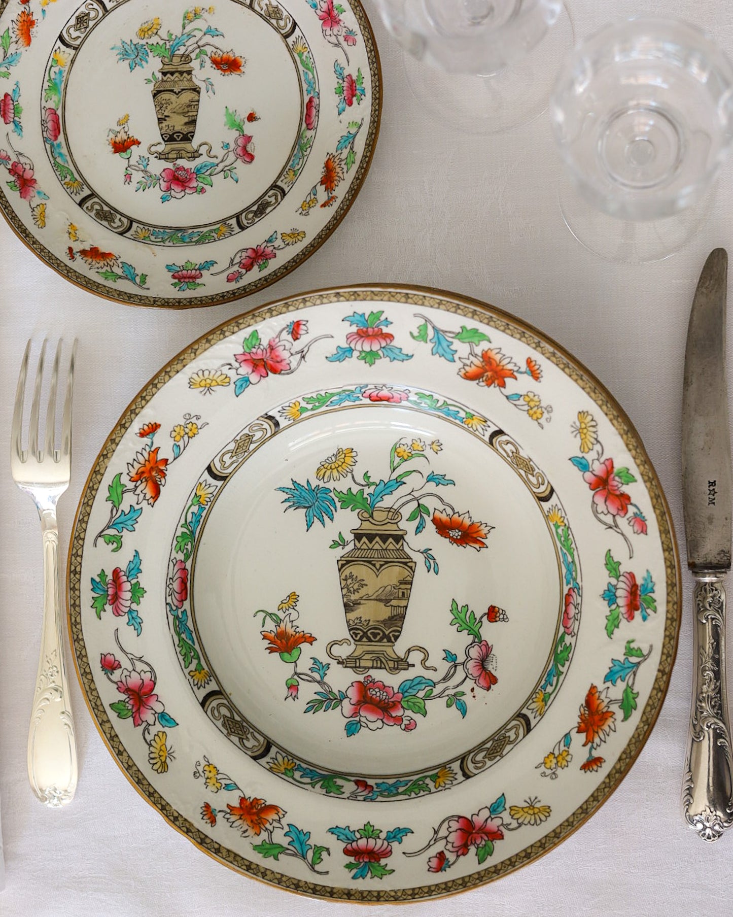 Servizio di piatti da 6 coperti Royal Doulton decoro cineseria primi 900