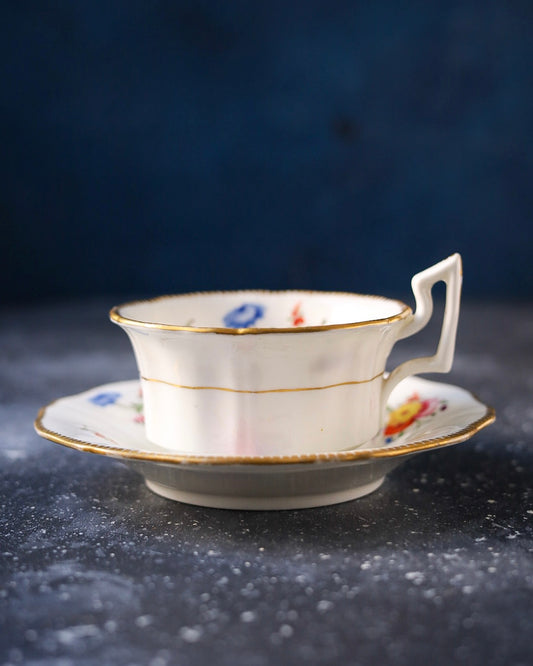 tazza antica primi 800 dipinta a mano piccoli fiori