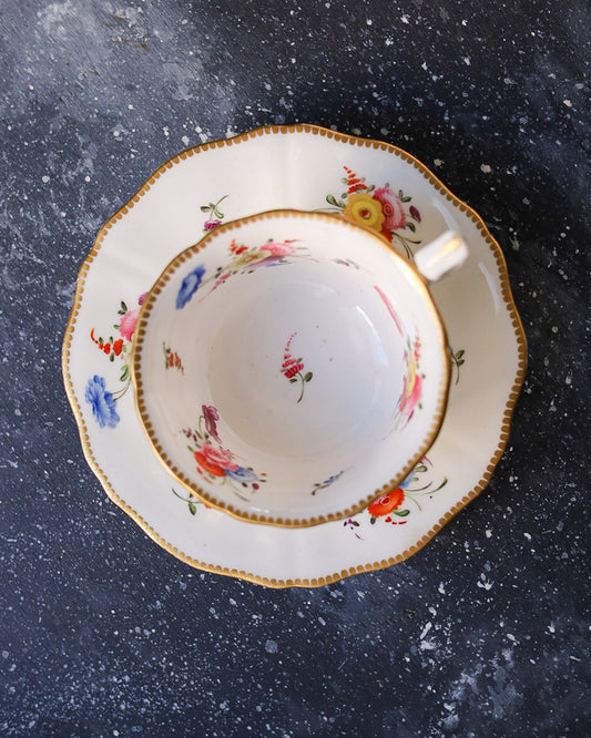 tazza antica primi 800 dipinta a mano piccoli fiori