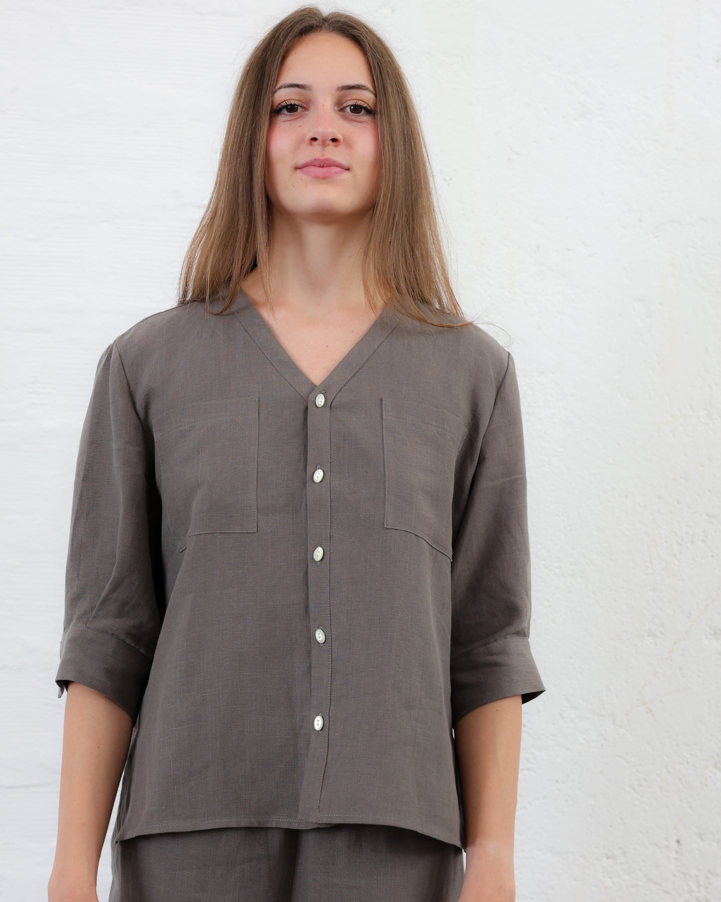 MIRZA 88.88 — Completo in Lino Italiano Camicia + Bermuda — Manifattura Marchigiana, Made in Italy