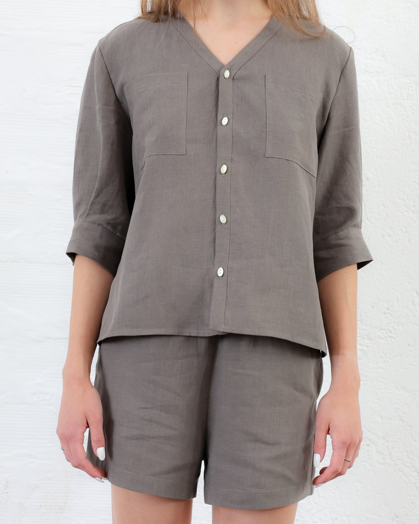 MIRZA 38.38 — Camicia in Lino Italiano — Manifattura Marchigiana, Made in Italy