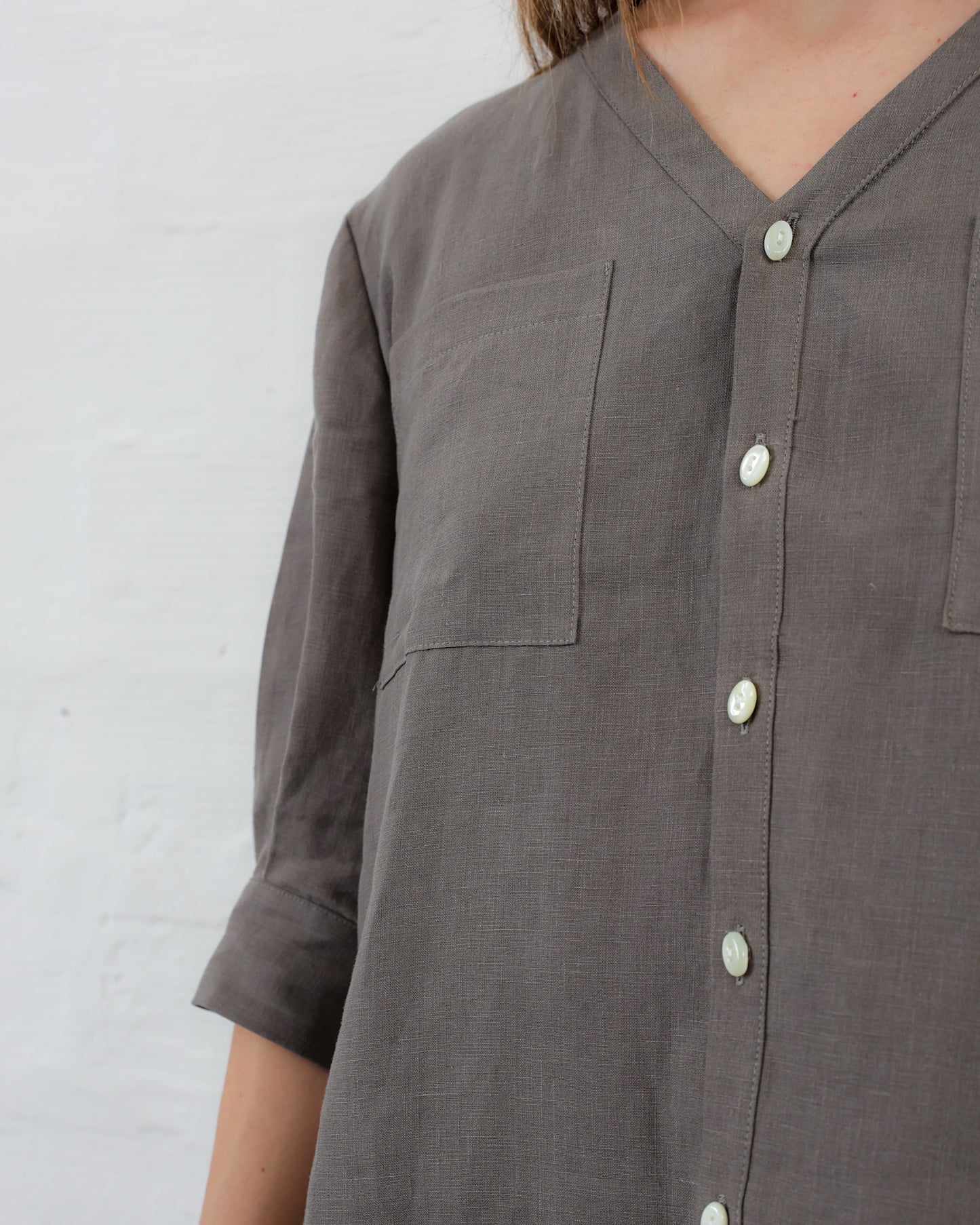 MIRZA 38.38 — Camicia in Lino Italiano — Manifattura Marchigiana, Made in Italy