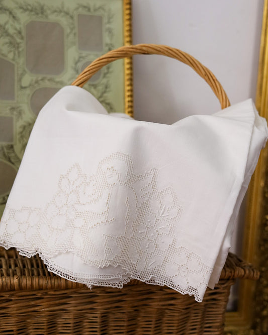 Set di asciugamani in lino sfilato siciliano