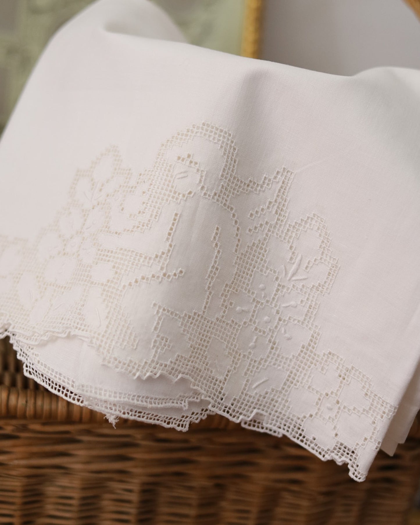 Set di asciugamani in lino sfilato siciliano