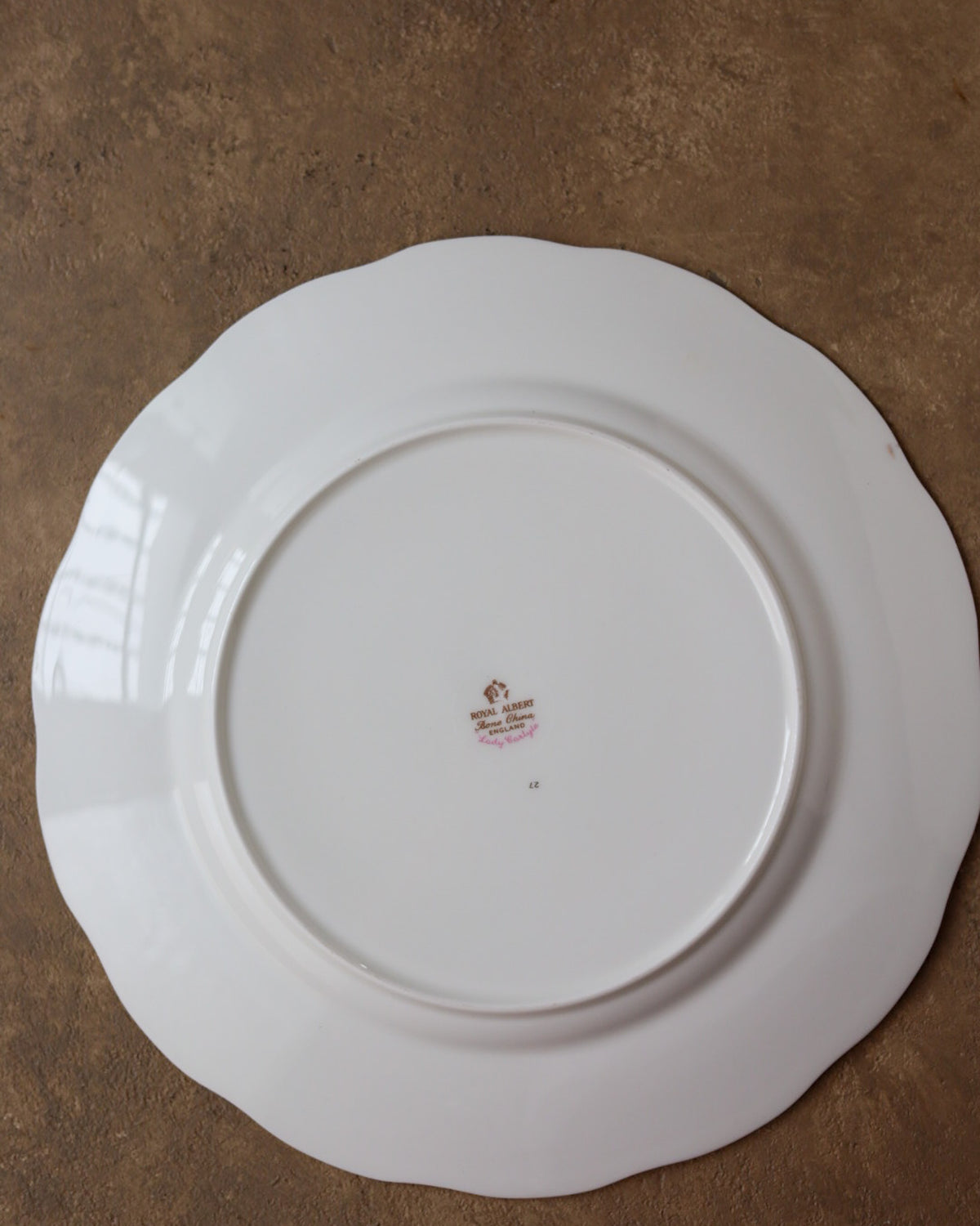 Servizio di Piatti in Porcellana Royal Albert — Decoro "Lady Carlyle" — Bone China Inglese