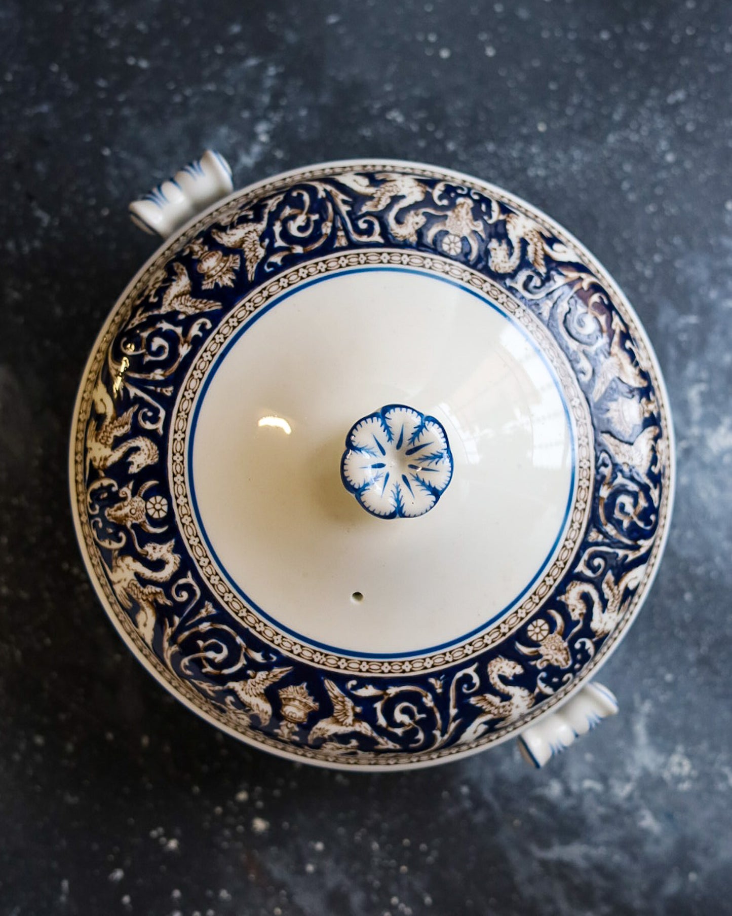 Servizio di piatti Wedgwood Florentine blu w1956