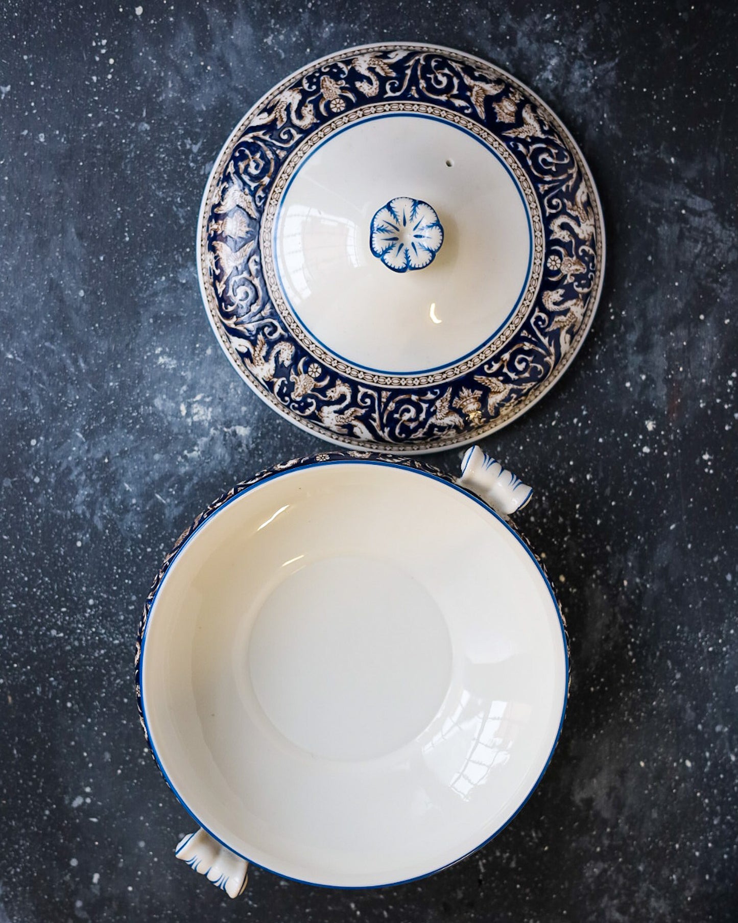 Servizio di piatti Wedgwood Florentine blu w1956