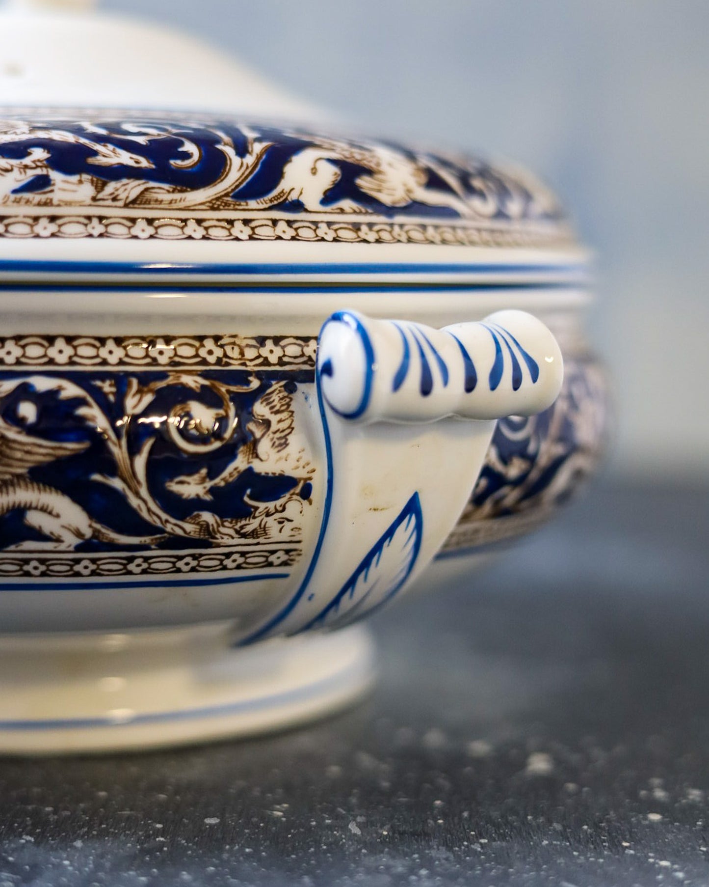 Servizio di piatti Wedgwood Florentine blu w1956