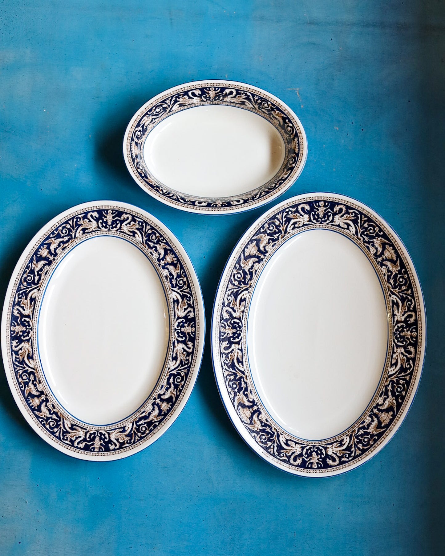 Servizio di piatti Wedgwood Florentine blu w1956