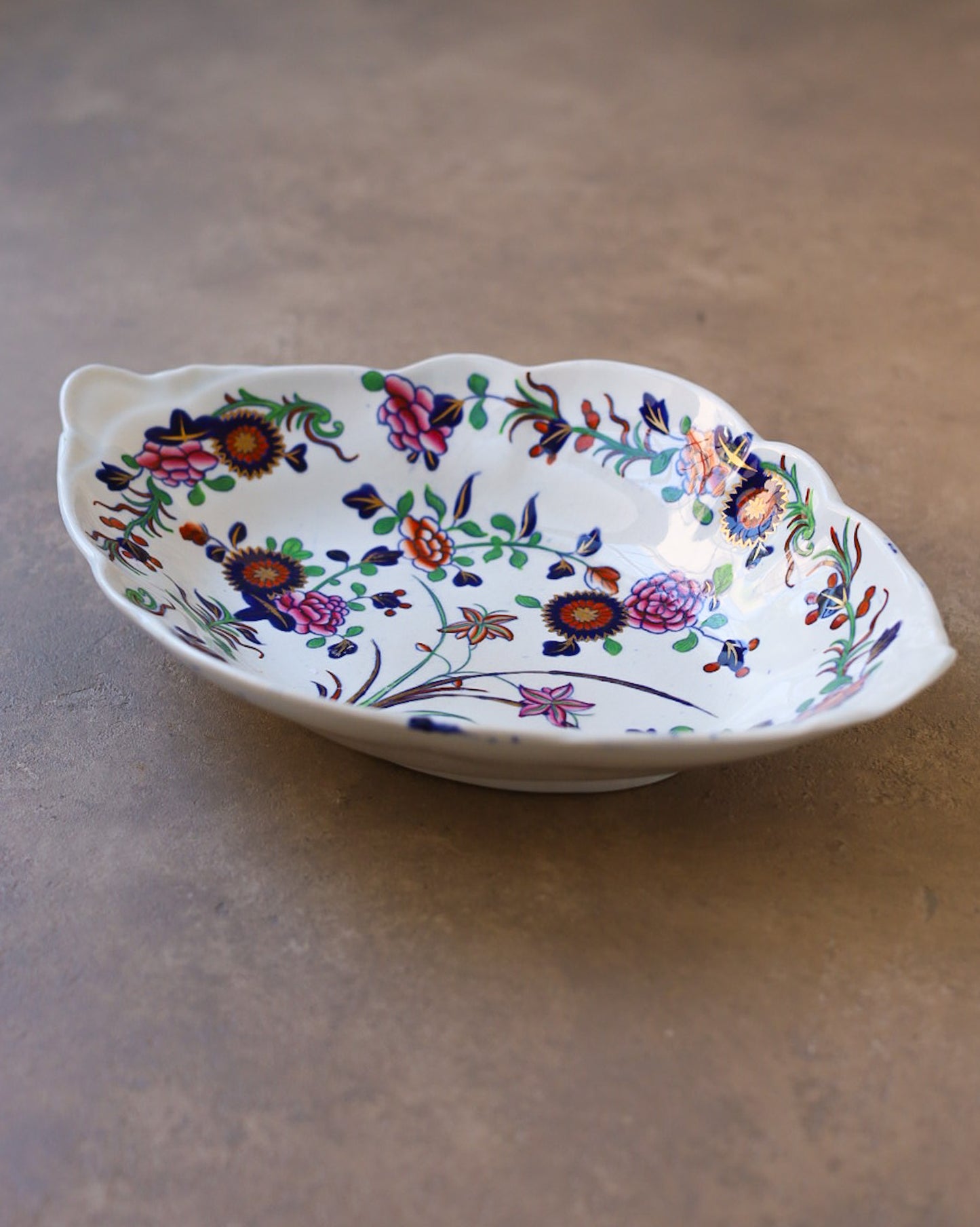 Vassoietto Imari Spode — Porcellana Dipinta a Mano — Pieno XIX Secolo