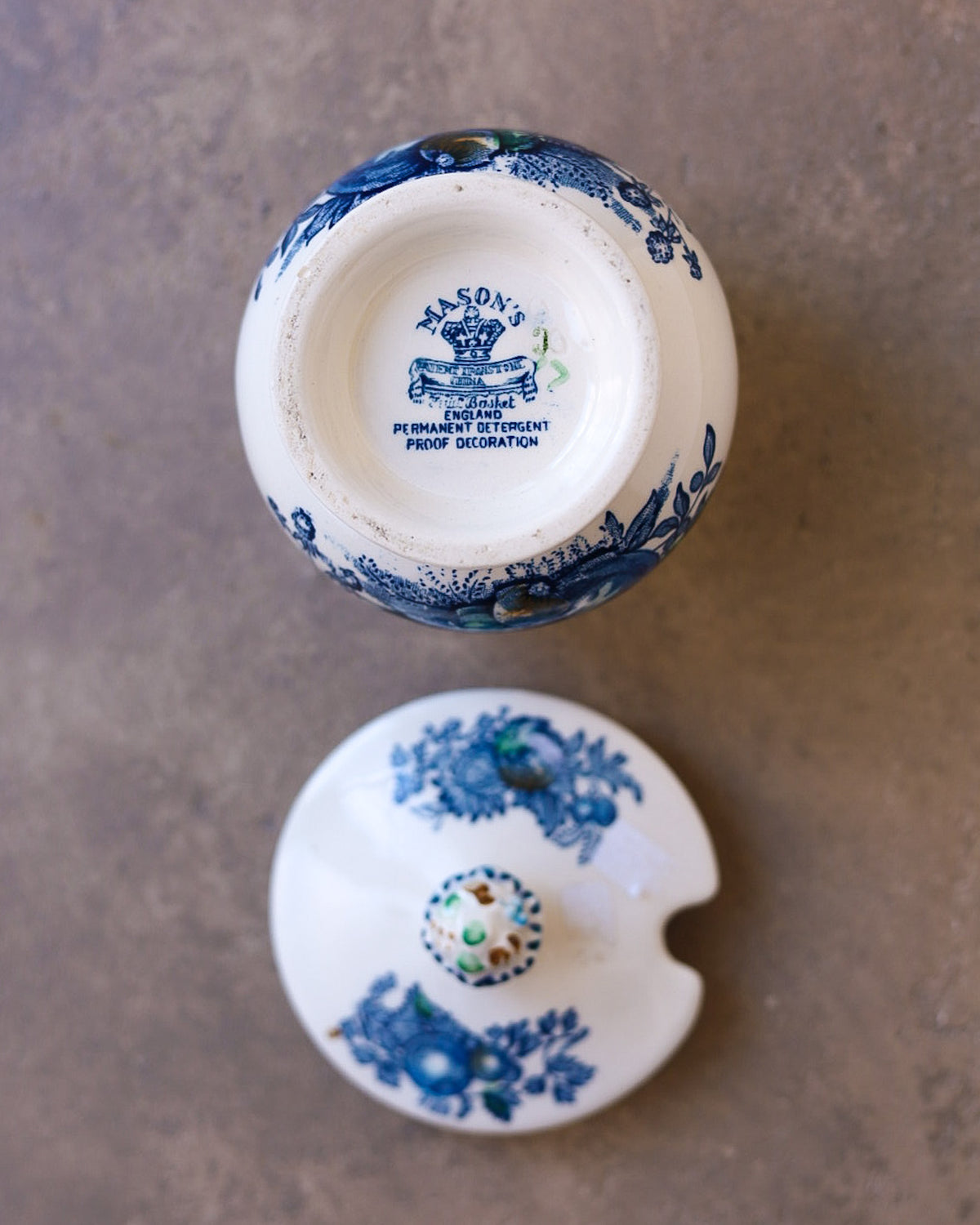 Barattolo da Marmellata in Ceramica Inglese Mason's – Ironstone China, XX Secolo