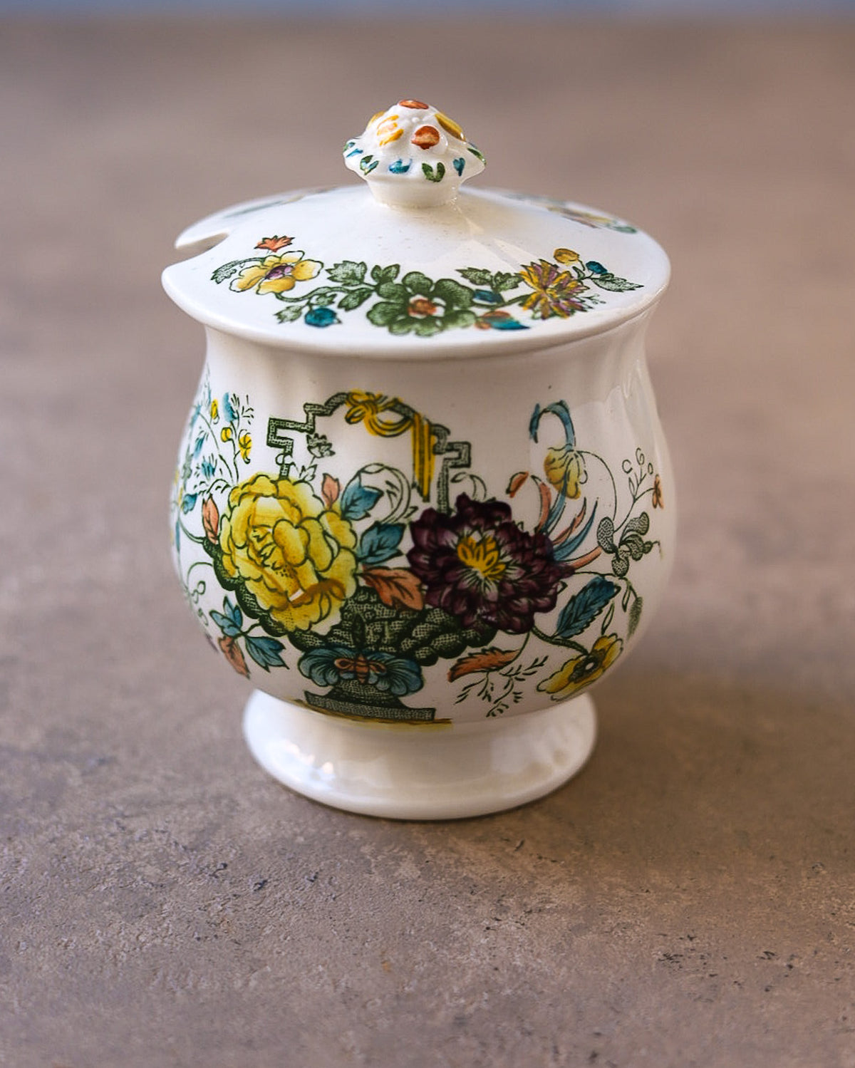 Barattolo da Marmellata in Ceramica Inglese Mason's – Ironstone China, XX Secolo